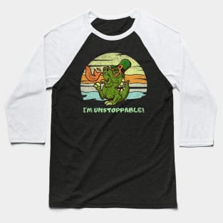 Funny I'm Unstoppable T Rex ( St Patrick day) Baseball T-Shirt